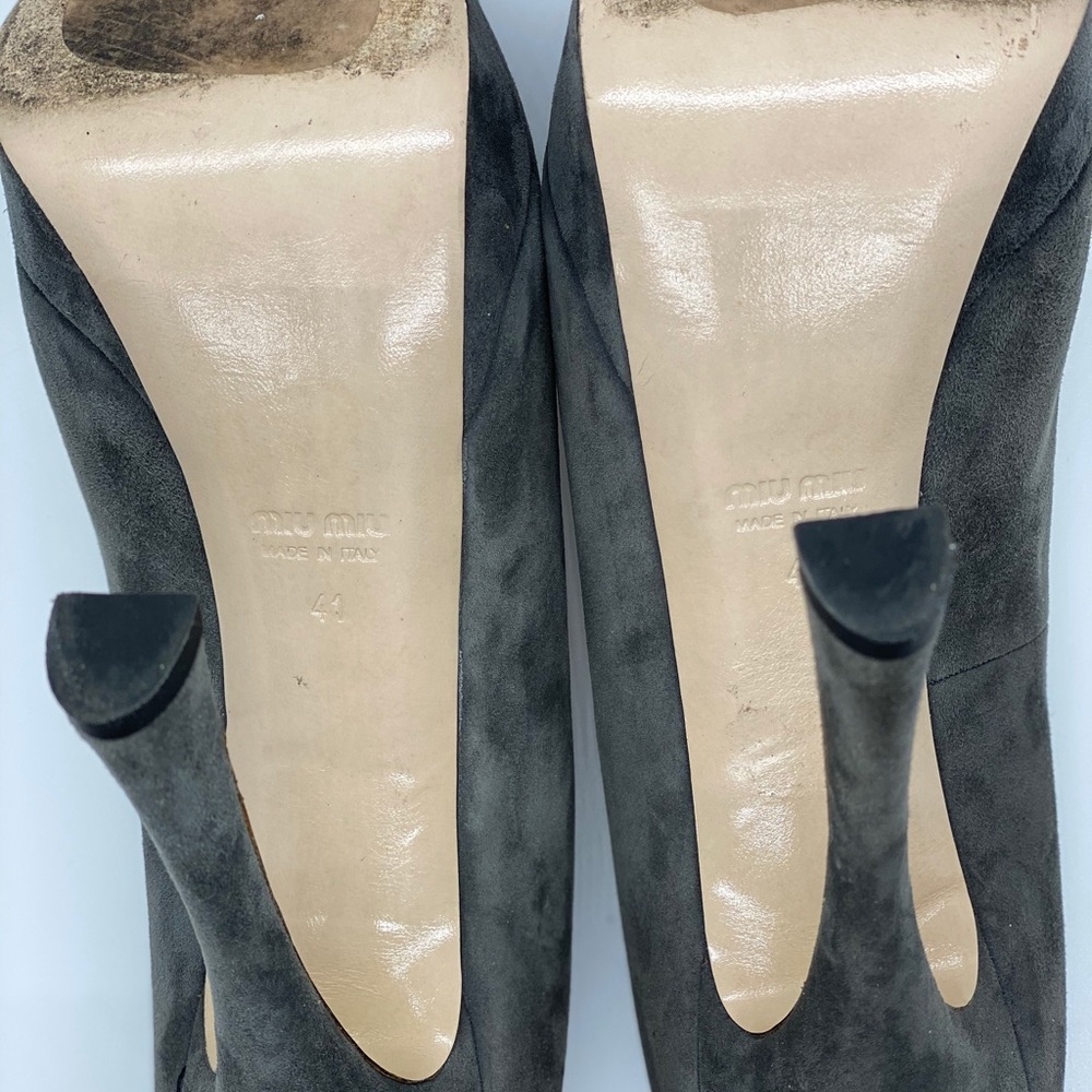 Miu Miu Suede Platform Heels - Picture 5 of 5
